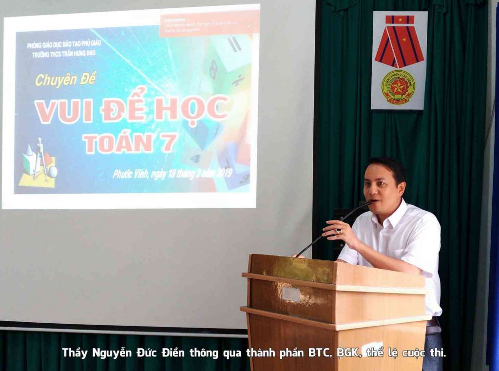 Thầy Nguyễn Đức Điền thông qua thành phần BTC, BGK, thể lệ cuộc thi.